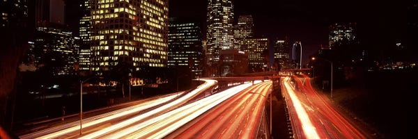 Los Angeles: Skyscrapers in a city, City of Los Angeles, California, USA 2010 #4 by Panoramic Images