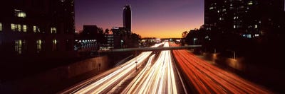 Traffic on the roadCity of Los Angeles, California, USA by Panoramic Images canvas print