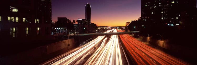 Traffic on the roadCity of Los Angeles, California, USA by Panoramic Images wall art