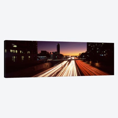 Traffic on the roadCity of Los Angeles, California, USA Canvas Print #PIM8886} by Panoramic Images Canvas Art