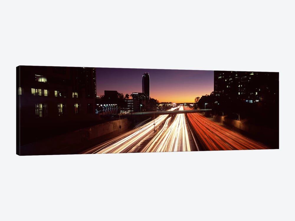 Traffic on the roadCity of Los Angeles, California, USA by Panoramic Images 1-piece Canvas Wall Art