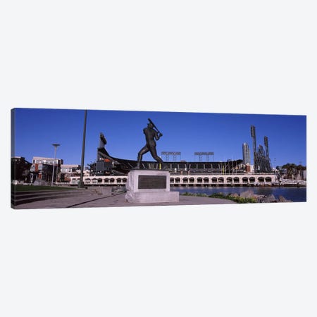 Willie Mays Statue, AT&T Park, 24 Willie Mays Plaza, San Francisco, California, USA Canvas Print #PIM8894} by Panoramic Images Canvas Art Print