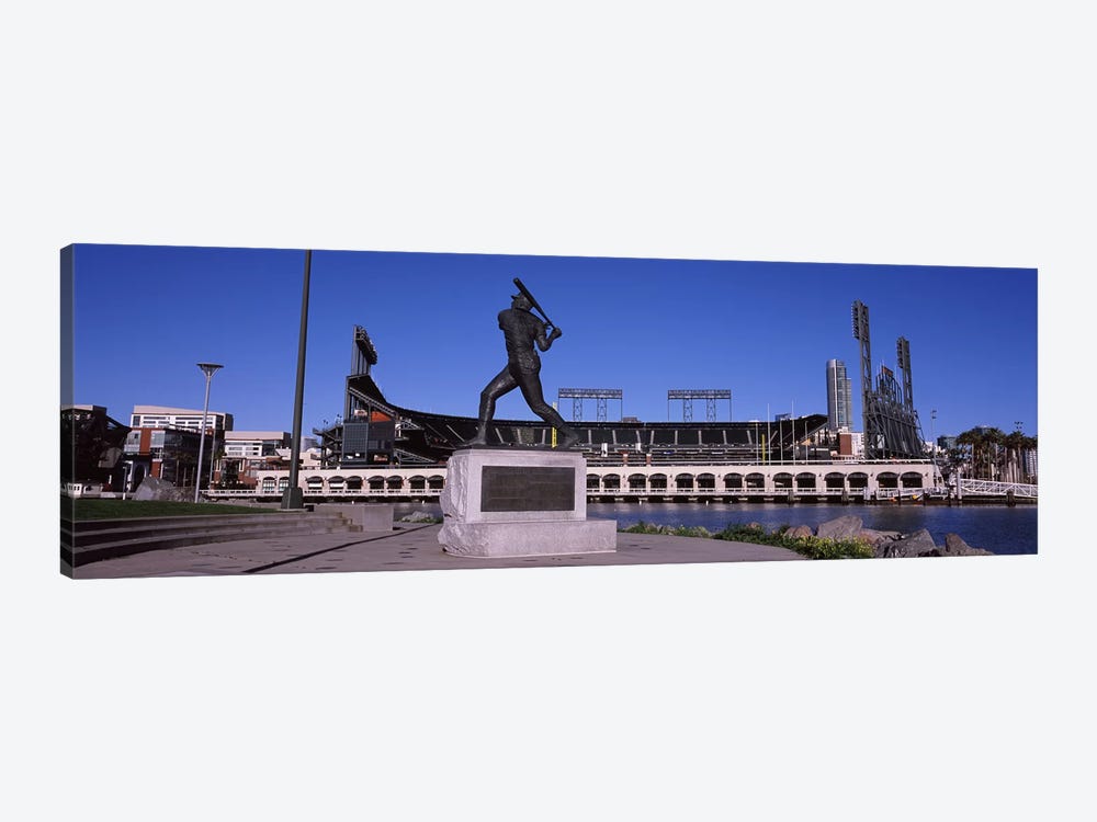 Willie Mays Statue, AT&T Park, 24 Willie Mays Plaza, San Francisco, California, USA by Panoramic Images 1-piece Canvas Art Print