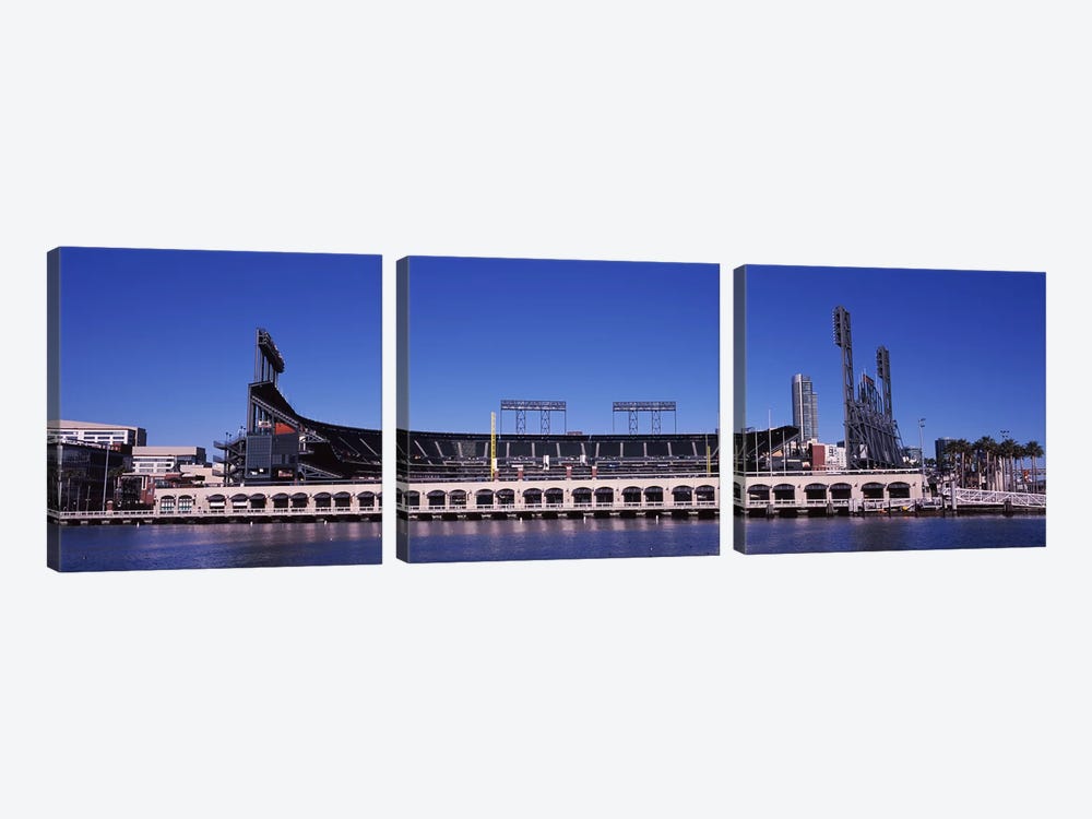 AT&T Park, 24 Willie Mays Plaza, San Francisco, California, USA by Panoramic Images 3-piece Canvas Wall Art