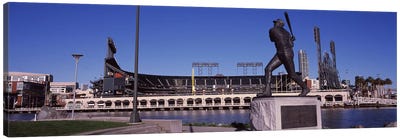Willie McCovey Statue, AT&T Park, 24 Willie Mays Plaza, San Francisco, California, USA Canvas Art Print - Sports Lover