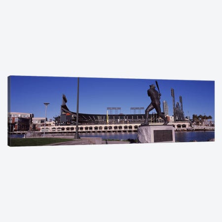 Willie McCovey Statue, AT&T Park, 24 Willie Mays Plaza, San Francisco, California, USA Canvas Print #PIM8896} by Panoramic Images Canvas Art Print