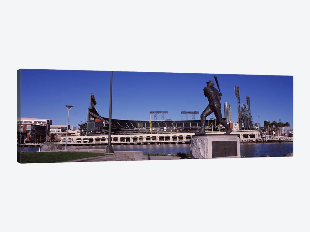 Willie McCovey Statue, AT&T Park, 24 Willie Mays Plaza, San Francisco, California, USA by Panoramic Images 1-piece Canvas Print