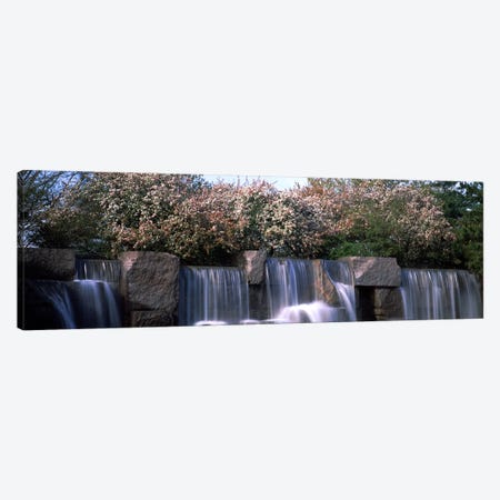 Waterfall, Franklin Delano Roosevelt Memorial, Washington DC, USA Canvas Print #PIM8899} by Panoramic Images Canvas Wall Art