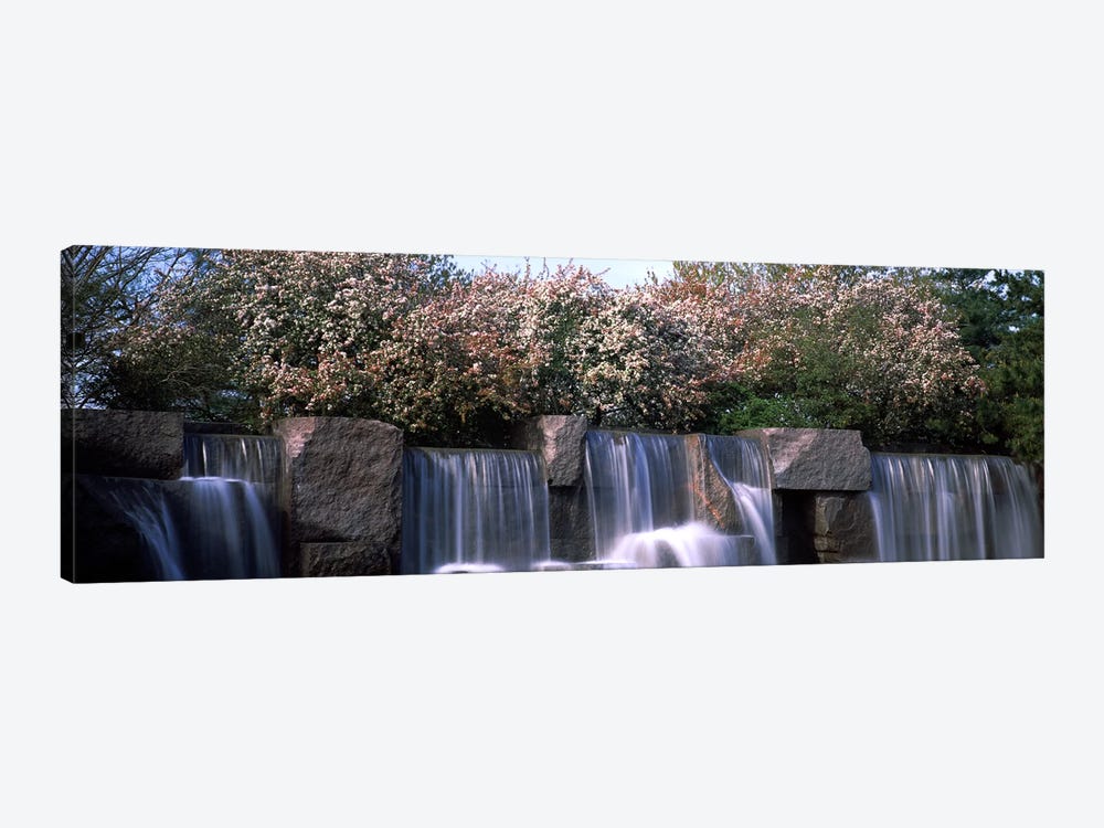 Waterfall, Franklin Delano Roosevelt Memorial, Washington DC, USA by Panoramic Images 1-piece Canvas Art