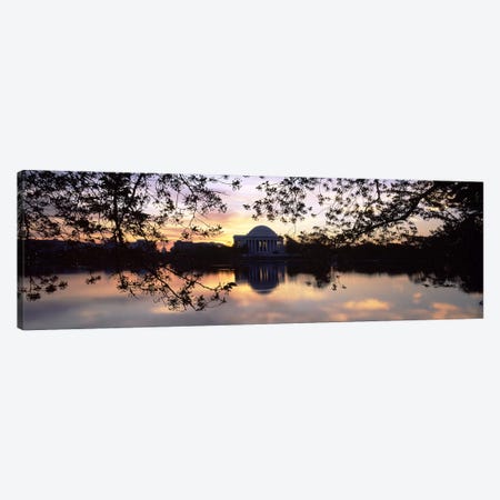Memorial at the waterfront, Jefferson Memorial, Tidal Basin, Potomac River, Washington DC, USA #2 Canvas Print #PIM8901} by Panoramic Images Canvas Art