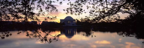 Washington, D.C.: Memorial at the waterfront, Jefferson Memorial, Tidal Basin, Potomac River, Washington DC, USA #2 by Panoramic Images