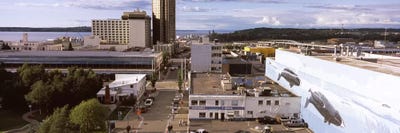 Buildings in a city, Anchorage, Alaska, USA by Panoramic Images canvas print
