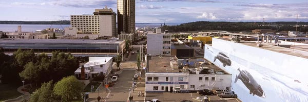 Alaska: Buildings in a city, Anchorage, Alaska, USA by Panoramic Images