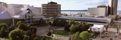Buildings in a city, Alaska Center for the Performing Arts, Anchorage, Alaska, USA by Panoramic Images canvas print