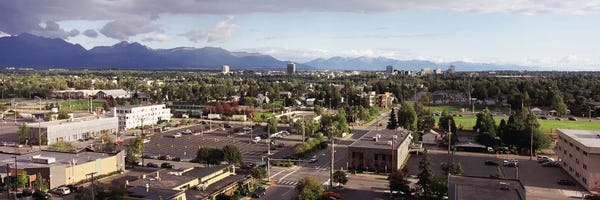 Alaska: Buildings in a city, Anchorage, Alaska, USA #3 by Panoramic Images