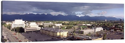 Buildings in a city, Anchorage, Alaska, USA #2 Canvas Art Print - Anchorage Art