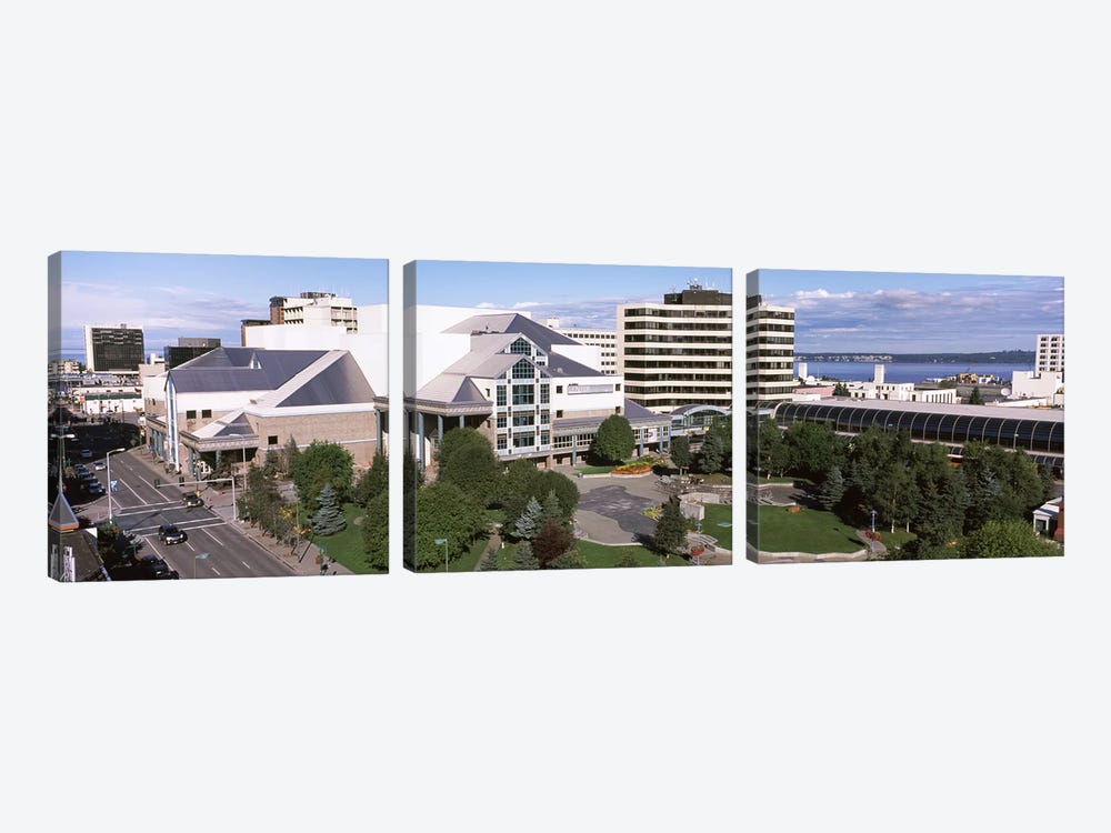 Buildings in a city, Alaska Center for the Performing Arts, Anchorage, Alaska, USA #2 by Panoramic Images 3-piece Canvas Art Print