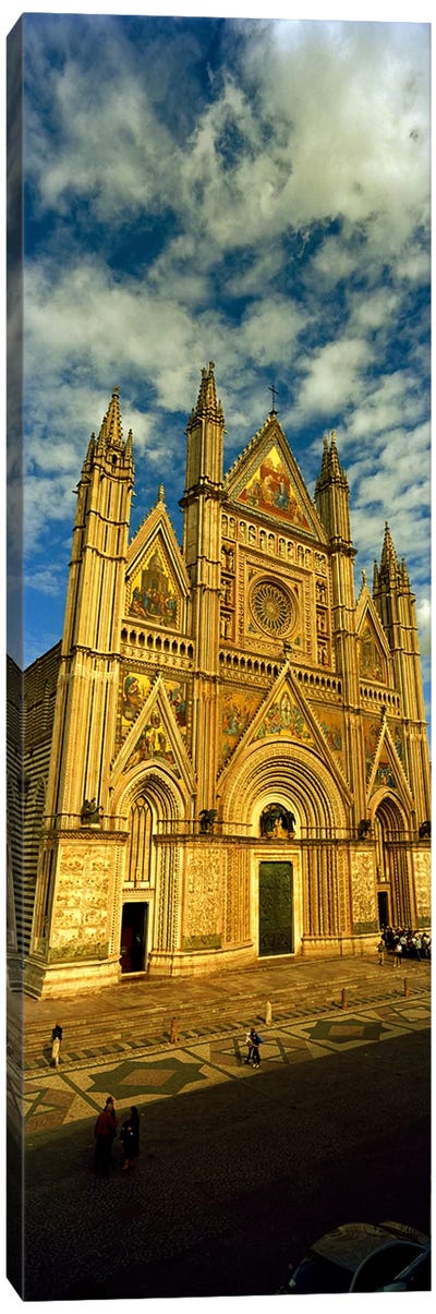 Facade of a cathedral, Duomo Di Orvieto, Orvieto, Umbria, Italy Canvas Art Print - Churches & Places of Worship