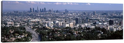 Buildings in a city, Hollywood, City Of Los Angeles, Los Angeles County, California, USA 2010 #2 Canvas Art Print - Los Angeles Skylines