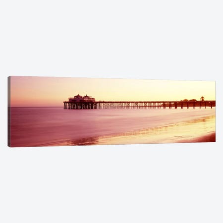 Pier at sunrise, Malibu Pier, Malibu, Los Angeles County, California, USA Canvas Print #PIM8934} by Panoramic Images Canvas Artwork