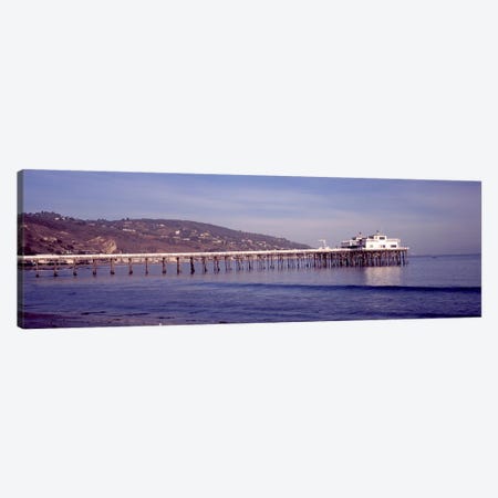 Pier over an ocean, Malibu Pier, Malibu, Los Angeles County, California, USA Canvas Print #PIM8935} by Panoramic Images Canvas Artwork
