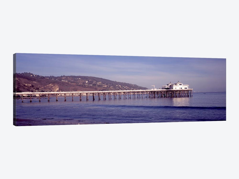 Pier over an ocean, Malibu Pier, Malibu, Los Angeles County, California, USA by Panoramic Images 1-piece Art Print