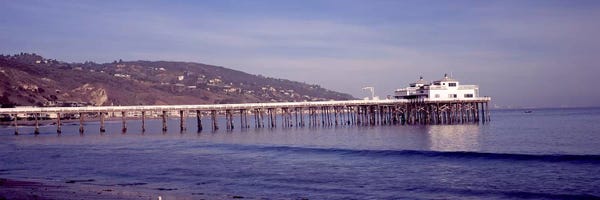Malibu: Pier over an ocean, Malibu Pier, Malibu, Los Angeles County, California, USA by Panoramic Images