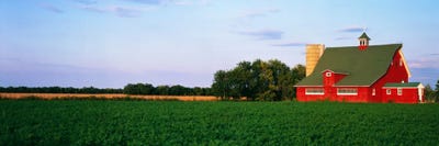 Red Barn Kankakee IL USA by Panoramic Images canvas print