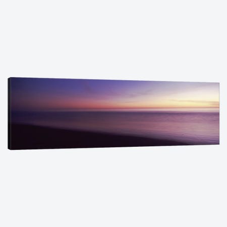 Ocean at sunset, Los Angeles County, California, USA Canvas Print #PIM8943} by Panoramic Images Canvas Art