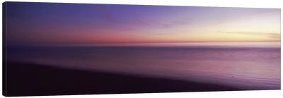 Ocean at sunset, Los Angeles County, California, USA Canvas Art Print