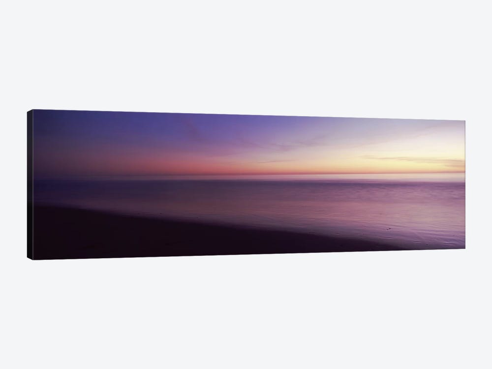 Ocean at sunset, Los Angeles County, California, USA by Panoramic Images 1-piece Canvas Artwork