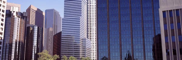 Los Angeles: Skyscrapers in a city, City Of Los Angeles, Los Angeles County, California, USA #2 by Panoramic Images