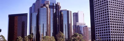 Skyscrapers in a city, City Of Los Angeles, Los Angeles County, California, USA #3 by Panoramic Images multi panel art