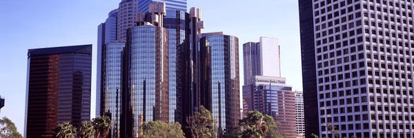 Los Angeles: Skyscrapers in a city, City Of Los Angeles, Los Angeles County, California, USA #3 by Panoramic Images
