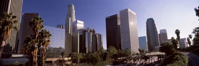 Skyscrapers in a cityCity of Los Angeles, Los Angeles County, California, USA by Panoramic Images canvas print