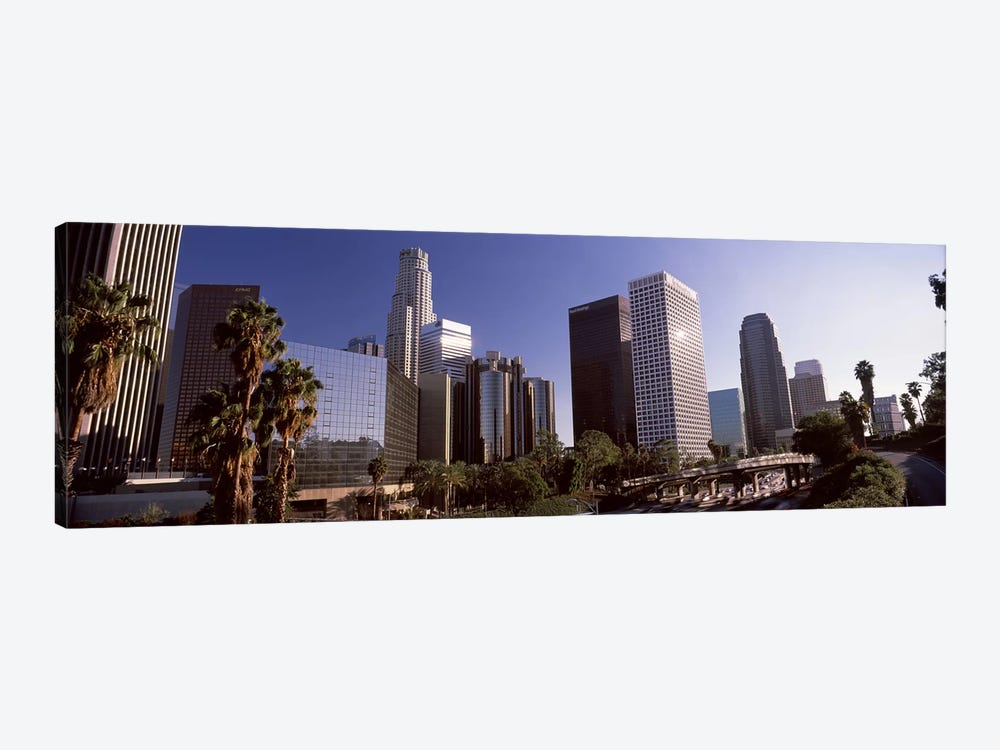 Skyscrapers in a cityCity of Los Angeles, Los Angeles County, California, USA by Panoramic Images 1-piece Canvas Artwork