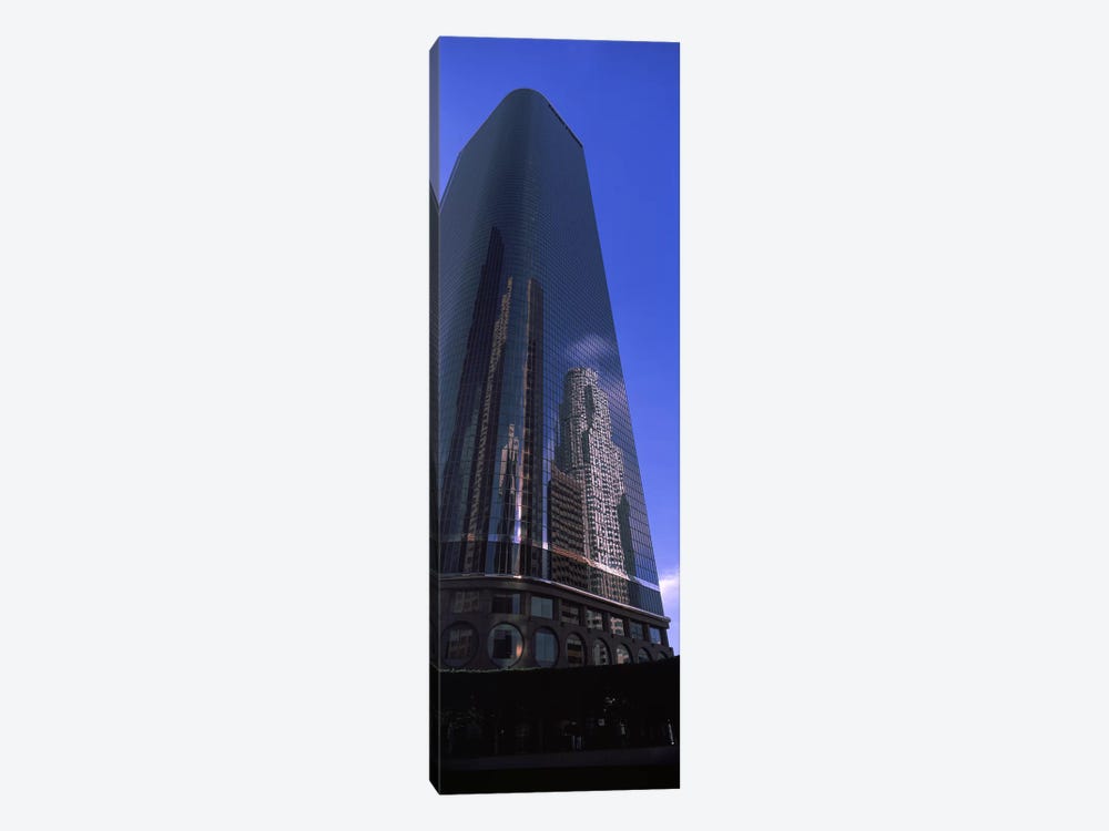 Low angle view of a skyscraper in a city, City Of Los Angeles, Los Angeles County, California, USA by Panoramic Images 1-piece Canvas Wall Art