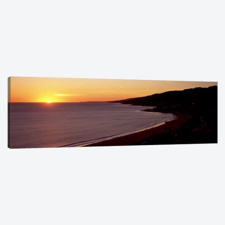 Beach at sunset, Malibu Beach, Malibu, Los Angeles County, California, USA Canvas Print #PIM8953} by Panoramic Images Canvas Print