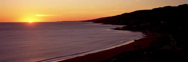 Malibu: Beach at sunset, Malibu Beach, Malibu, Los Angeles County, California, USA by Panoramic Images