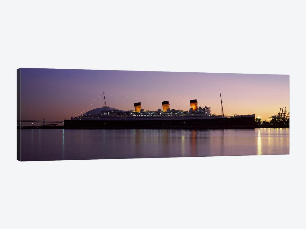 RMS Queen Mary in an ocean, Long Beach, Los Angeles County, California, USA by Panoramic Images 1-piece Canvas Art