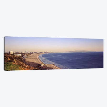 City at the waterfront, Santa Monica, Los Angeles County, California, USA Canvas Print #PIM8960} by Panoramic Images Canvas Artwork