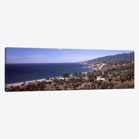 High angle view of an ocean, Malibu Beach, Malibu, Los Angeles County, California, USA Canvas Print #PIM8962} by Panoramic Images Canvas Artwork
