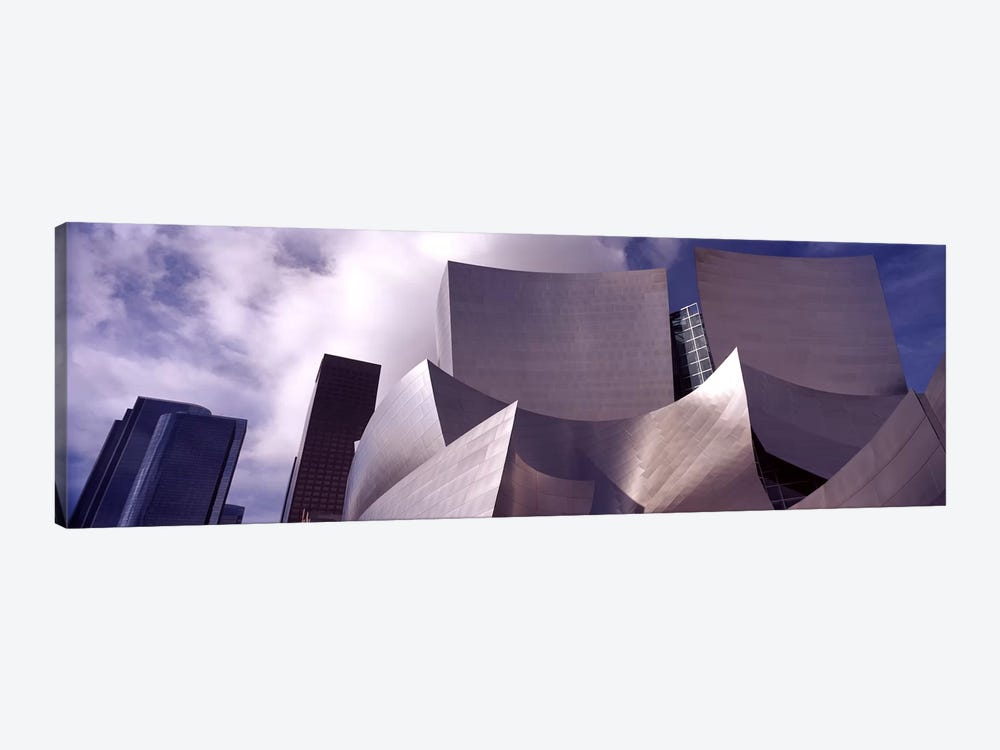 Low angle view of a concert hall, Walt Disney Concert Hall, City Of Los Angeles, Los Angeles County, California, USA #4 by Panoramic Images 1-piece Canvas Print