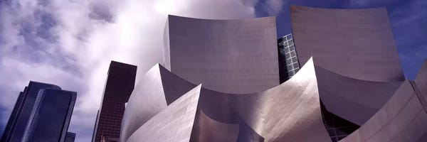 Los Angeles: Low angle view of a concert hall, Walt Disney Concert Hall, City Of Los Angeles, Los Angeles County, California, USA #4 by Panoramic Images