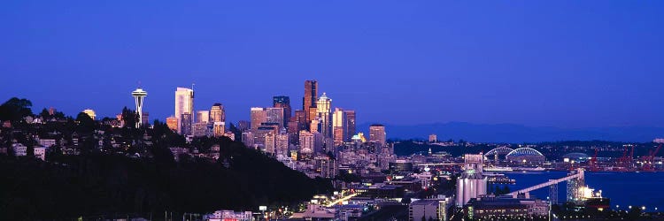 Buildings in a city, Elliott Bay, Seattle, Washington State, USA 2010