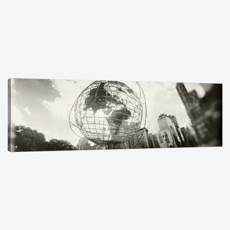 Steel globe, Columbus Circle, Manhattan, New York City, New York State, USA Canvas Print #PIM8978} by Panoramic Images Art Print