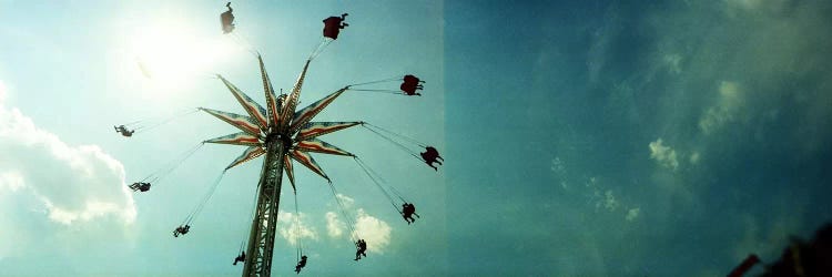 Low angle view of a park ride, Brooklyn Flyer Ride, Luna Park, Coney Island, Brooklyn, New York City, New York State, USA by Panoramic Images wall art