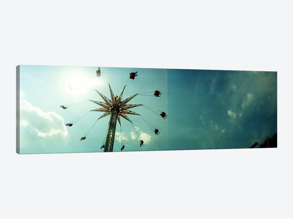 Low angle view of a park ride, Brooklyn Flyer Ride, Luna Park, Coney Island, Brooklyn, New York City, New York State, USA by Panoramic Images 1-piece Canvas Print