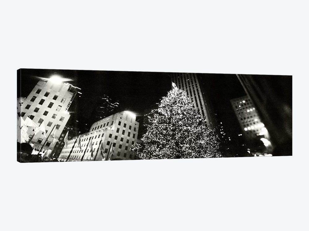 Christmas tree lit up at night, Rockefeller Center, Manhattan, New York City, New York State, USA #2 by Panoramic Images 1-piece Art Print