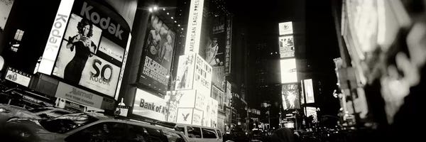 Buildings lit up at night II, Times Square, Manhattan, New York City, New York State, USA